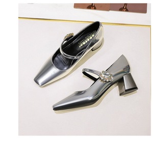 <span class=keywords><strong>Zapatos</strong></span> <span class=keywords><strong>de</strong></span> Tacón <span class=keywords><strong>Bajo</strong></span> y Grueso <span class=keywords><strong>de</strong></span> 5 cm para Mujer, con Punta Cuadrada, <span class=keywords><strong>de</strong></span> <span class=keywords><strong>Charol</strong></span>, para Fiesta u Oficina - Product Image 2