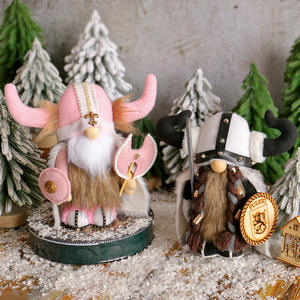 Viking Nain Poupée <span class=keywords><strong>Pirate</strong></span> Rudolf Figurine Décorative Viking Poupée Sans Visage En Peluche Poupée Ornement De Noël Figurine & Jouets - Product Image 2