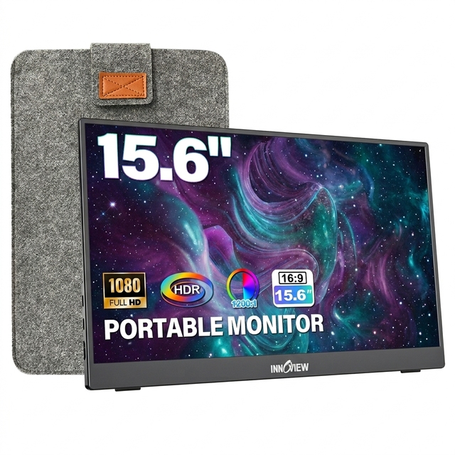 InnoView OEM Wholesale Portable Monitor Extender Screen 15.6-inch FHD Monitor for Laptops
