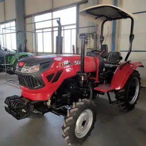 Tractor agrícola 4x4, maquinaria agrícola, Mini tractores de granja pequeños, precio 50 Hp 4wd, Mini 4x4 Traktor