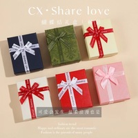 Boîtes cadeaux en papier de forme livre exquises avec ruban décoratif, emballage de rangement multi-usages pour bijoux