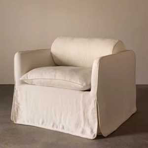 Poltrona Moderna Morbida a Una Piazza con Rivestimento in Tessuto e Imbottitura in Spugna, Divano Letto per <span class=keywords><strong>Soggiorno</strong></span>, Hotel, Camera <span class=keywords><strong>da</strong></span> Letto e Appartamento - Product Image 3