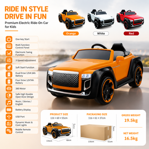 Di alta qualità 12V elettrico auto giocattolo per bambini Off-Road caratteristiche di materiale plastico telecomando giocattoli per bambini ruota di potenza vendita - Product Image 3