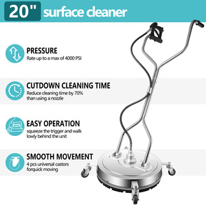 20\"-21\" Inch Home Use Power Scrubber 4000 PSI Surface Cleaner for Concrete New Retail Condition - Product Image 2