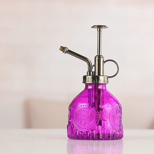 Vase pulvérisateur en verre côtelé de 200 ml, petit flacon pulvérisateur d'eau pour jardin, brumisateur pour l'entretien des plantes et des fleurs - Product Image 5