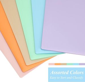Poly <span class=keywords><strong>File</strong></span> Folders12 Pack 6 Color pastel, 1/3 Cut Tab Letter Size, 8,6x11,6 pulgadas Carpetas de archivos de colores Classic Manila - Product Image 4