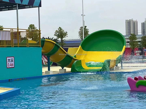 Toboggan aquatique de <span class=keywords><strong>18</strong></span> pieds en acier et fibre de verre pour usage résidentiel intérieur/extérieur - Toboggan en forme de cône pour parc aquatique - Product Image 6
