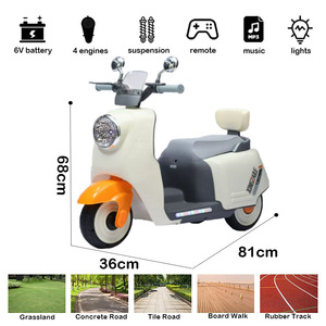 4-<b>Wheel</b> <b>Plastic</b> Ride-on Car for Kids with Battery Power and Two Seats Children's Fun Driving - Product Image 2