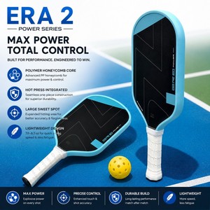 ไม้พายพิคเคิลบอลระดับมืออาชีพ ERA รุ่น T700 ผิวคาร์บอนไฟเบอร์ แกนในอัดร้อน น้ำหนักเบาพิเศษ ประสิทธิภาพสูง - Product Image 1