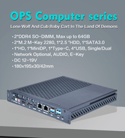 Mini PC Factory Ops de 195x180x30mm, Intel de 12ª y 13ª Generación, Core I3 I5 I7, DDR4 de 16GB, Pantalla 4K, 80 Pines, PC OPS para Pizarra Interactiva