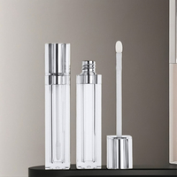 Nouveau argent Transparent lèvre glaçure Tube crème liquide ombre à paupières emballage crème solaire visage baume à lèvres cosmétiques tubes