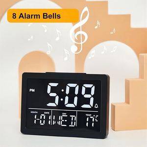 Super Large Modern <b>LED</b> Analog Wooden Wall <b>Clock</b> 2 Meters Power Cord Home Decor Alarm Living Room Quartz Single Face Needle - Product Image 3