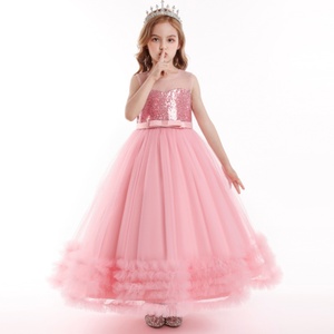 Jupe <span class=keywords><strong>tutu</strong></span> de princesse en maille brodée de mariage au genou pour filles décoration en dentelle pour les fêtes transfrontalières amazoniennes en mousseline de soie - Product Image 1