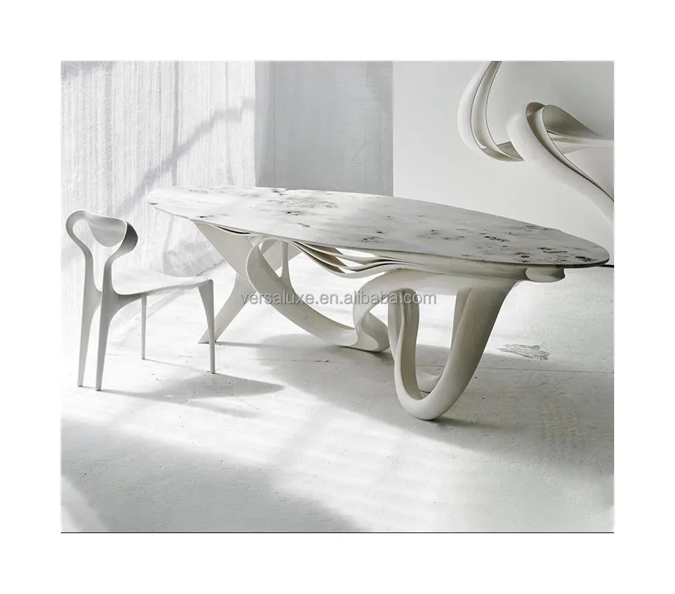 Villa New Design Kunst möbel Joseph Walsh Rinn Enignum Massivholz Esstisch Luxus Holz Epoxidharz Tisch