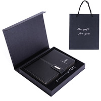 A5 Business Office Juego de cuadernos con hebilla magnética Funda de cuero PU con bolígrafo de metal para regalar