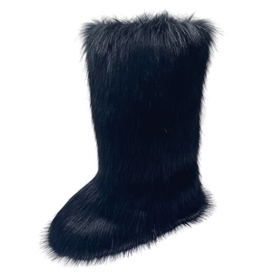 Snow Boots <strong>Ladies</strong> Plush Boots Female Warm Luxury Furry <strong>Shoes</strong> Women's Fluffy Faux Fox Fur <strong>Winter</strong> Adult OEM - Product Image 4