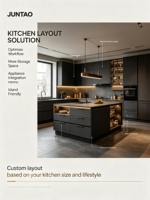 Lemari Dapur & Pintu Lemari Kayu Solid Oak Modern Buatan Khusus Kustomisasi Seluruh Rumah Lemari Dasar