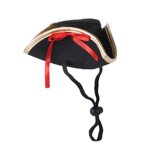 애완 동물 코스프레 고양이 모자 개 할로윈 액세서리 파티 애완 동물 재미있는 할로윈 모자 해적 선장 선원 모자 - Product Image 4