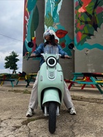Scooter électrique moto certifié EEC COC L1e-B, couleur rouge, noir, vert, rose, Cappuccino Saige, pour les trajets urbains en Europe