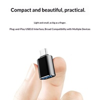 Adaptador OTG para teléfono móvil, unidad flash USB de aluminio, convertidor de lector de tarjetas, USB 3,0 a tipo C, teclado y ratón TPC