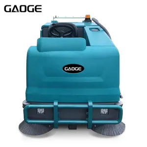 Gaoge GA09 Street Road Vacuum Cleaning Leaves Road Washing Floor Sweeper And Scrubber Wet And Dry Ride On Floor Sweeper Machine