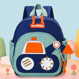 3-5 Years Old Boys Mini Excavator <b>Backpack</b> Wholesale Custom Leisure <b>Children</b> Kindergarten <b>Backpack</b> - Product Image 1
