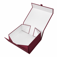 Boîte en papier rigide de luxe avec logo personnalisé professionnel, fermeture magnétique, laminage mat, gaufrage, revêtement UV pour les petites entreprises