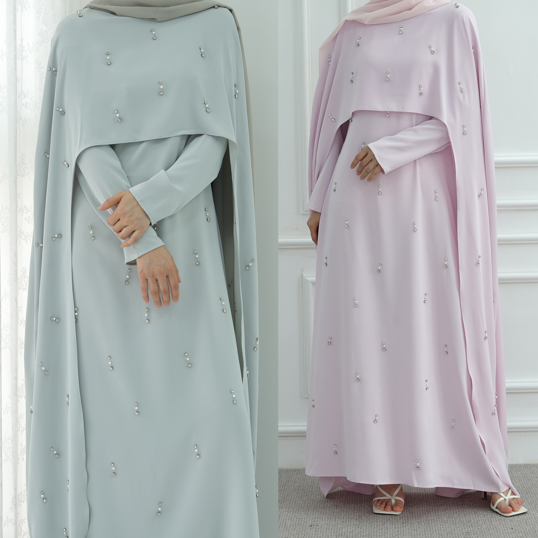 Elegant Wedding Abaya Embroidered High Quality Style
