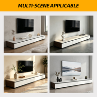 Meuble TV et table TV de luxe en bois massif, style Mid-Century Modern, pour petit appartement, salon ou chambre à coucher