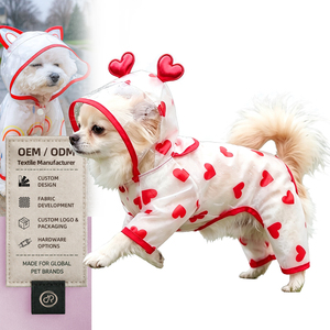Impermeable <span class=keywords><strong>para</strong></span> <span class=keywords><strong>Perros</strong></span>, Chaqueta de Lluvia <span class=keywords><strong>para</strong></span> <span class=keywords><strong>Perros</strong></span> <span class=keywords><strong>con</strong></span> Cobertura Total de 4 <span class=keywords><strong>Patas</strong></span>, <span class=keywords><strong>con</strong></span> Capucha y Tiras Reflectantes, <span class=keywords><strong>para</strong></span> Exteriores - Product Image 1