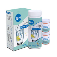 Kit de Prueba de Agua para Grifo y Pozo, Kit de Prueba de E. coli, Kit de Prueba de Agua Potable 17 en 1 W-17