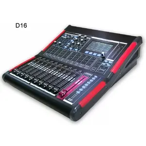 D16 Hotsell Professionele Digitale Mixer Console Audio Dj Mixer 16 Kanalen Motor Fader Display Opname Live Geluid Systeem Mengen