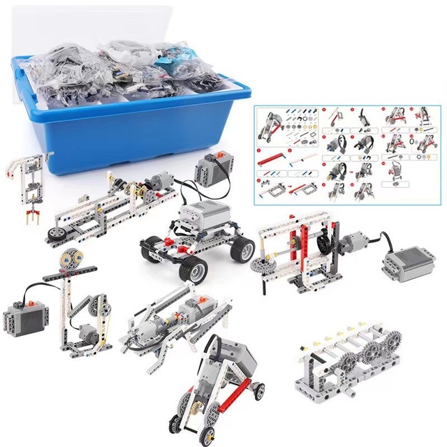 Customize Variety Programming Building Blocks Kit 1-2 Grade Test Set 548PCS DIY Assembly Technology Bricks Idea Toys