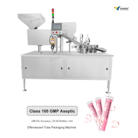 Machine de remplissage et d'emballage automatique de tubes PP pour comprimés effervescents en bouteille droite