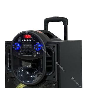 וופר תיאטרון ביתי נייד 12 אינץ 'עם סוללה מופעלים חומר עץ לשימוש בגלי קרקריוקי - Product Image 6