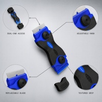 UF-TOOLS Outil grattoir double face avec 5 lames en plastique et 5 en métal pour la réparation de téléphones portables et l'élimination de l'adhésif
