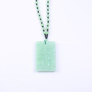 New guanyin Phật Mặt dây chuyền vòng cổ ánh sáng màu xanh lá cây Pixiu Áo len chuỗ<span class=keywords><strong>i</strong></span> trang sức bán buôn Vòng cổ cho phụ nữ - Product Image 6