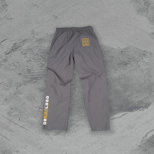 Hombres impermeable primavera transpirable respetuoso con el medio ambiente Casual recto desgastado algodón pesado cordón Joggers bolsillos con cremallera - Product Image 5