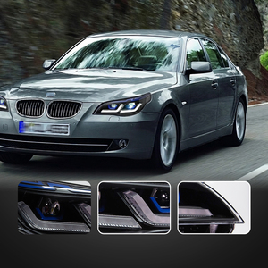 Conjunto de Faros LED para BMW <span class=keywords><strong>Serie</strong></span> 5 E60 2003-2010, Actualización de Halógeno a Bi-LED, Señal de Giro Secuencial, DRL, Conexión Plug and Play - Product Image 5