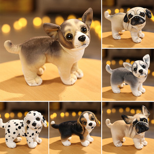 ROXGOCT Jouet en peluche unisexe Kawaii, simulation de chien, nouveau design, rembourrage en coton PP, Corgi, Bouledogue, Chien tacheté, chiot, anti-stress - Product Image 6