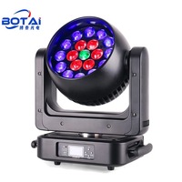BOTAI Polyvalent 19x25W Hybrid LED Wash Light RGBW Émetteur 7 °-55 ° Zoom 12/21CH DMX Écran LCD pour DJ & Live Events/Exhibitions