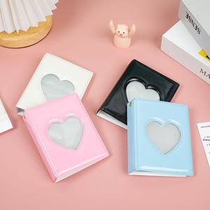 Vente en gros d'album <span class=keywords><strong>photo</strong></span> <span class=keywords><strong>Polaroid</strong></span> Idol à grille unique de 3 pouces avec miroir creux en forme de <span class=keywords><strong>coeur</strong></span> couvercle en PVC de stockage en plastique - Product Image 2