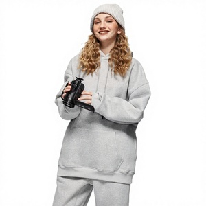 Sweat à capuche pour homme en molleton 100% coton de haute qualité, 280g, coupe ample, hiver, uni, 45 couleurs pour impression - Product Image 1