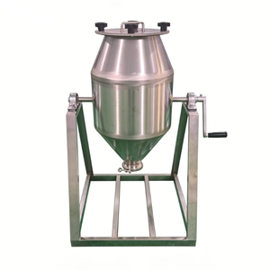 Mezcladora de Tambor de Doble Cono con Agitador de Motor sin Escobillas Totalmente Automático, Fabricada con Precisión en Acero Inoxidable 304, para Materiales Secos - Product Image 2