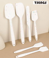 Spatule de conception en marbre d'ustensiles de cuisine en silicone écologique et ensemble de cuisson pour gadget de cuisine à domicile
