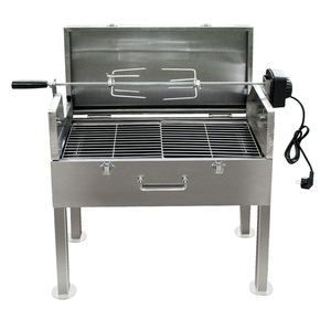 Aço inoxidável cipriota Rotisserie Souvlaki Grill automático girar churrasqueiras