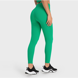 Pantaloni da ginnastica pantaloni da Yoga a vita alta <span class=keywords><strong>Leggins</strong></span> Fitness per donne Slim LOGO personalizzato - Product Image 3