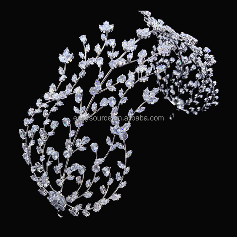 Женские Свадебные короны из циркония RE4175, элегантные головные уборы для выпускного вечера, тиары с фианитами