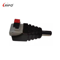 Plastique PVC à dégagement rapide de haute qualité 2.1x5.5 adaptateur de prise CCTV sans vis borniers de câble pour accessoires de connecteur LED