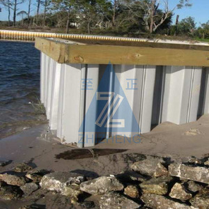 Leichtgewichtige PVC-Spundwand Z457 Stützmauer PVC-Spundwand Flussuferverstärkung-Hochwasserschutz - Product Image 4